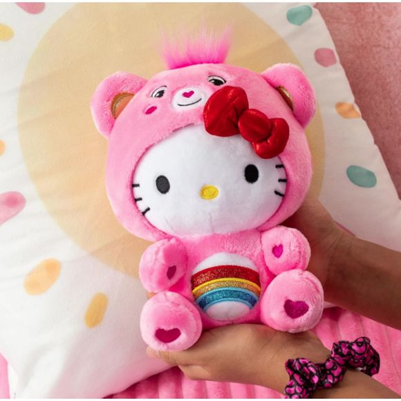 Sanrio Hello Kitty Dressed As Cheer Bear Care Bear Plush - Picture 4 of 6